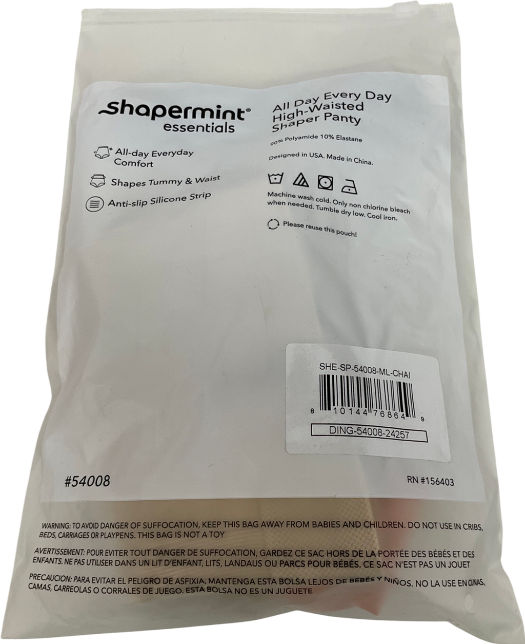 shapermint Cream All Day Every Day High-waisted Shaper Panty UK M/L