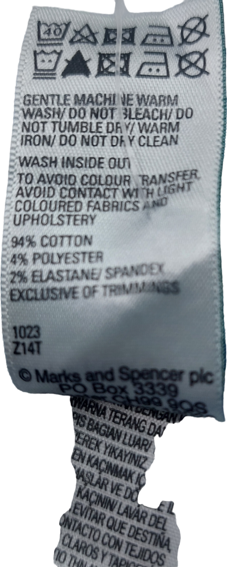 M&S Blue Slim Flare Jeans UK 8