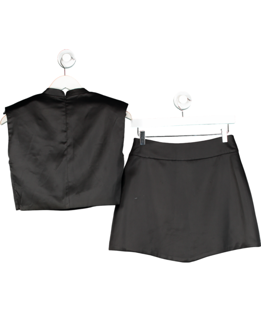 Odd Muse Black The Ultimate Muse Structured Sleeveless Top And Mini Skirt UK S