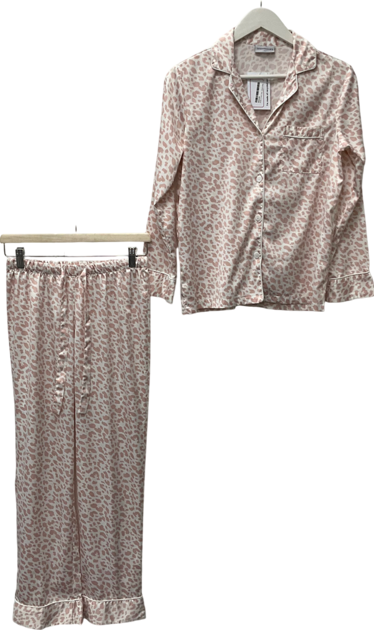 serenedelicacy Pink Satin Pyjama Set UK XS