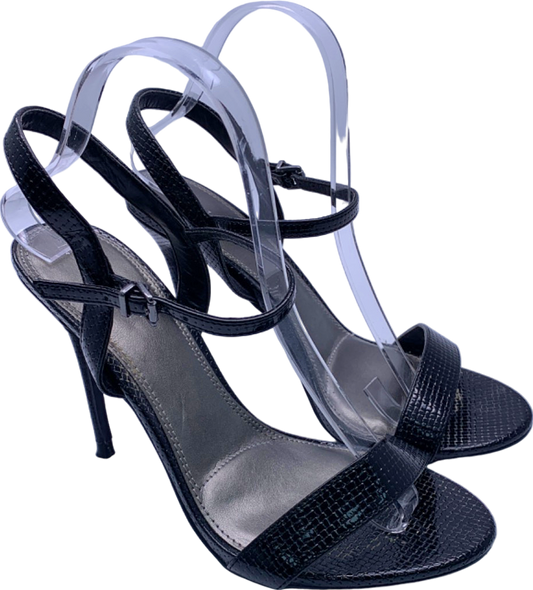 Next Black Strappy High Heel Sandals EU 41 UK 8