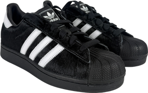 Adidas Superstar Ii Trainers Core Black White Black Pony UK 5.5 EU 38.5