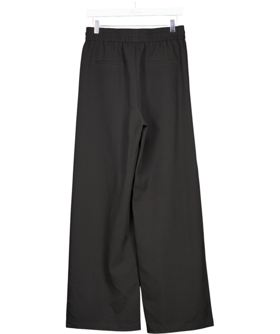 WAT. THE BRAND Black Seam Front Wide Leg Trousers UK 8