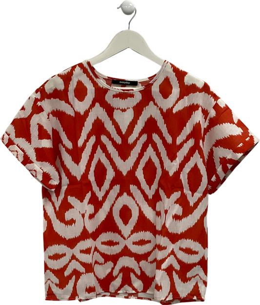 Everyday Orange Tribal Print Top UK 12