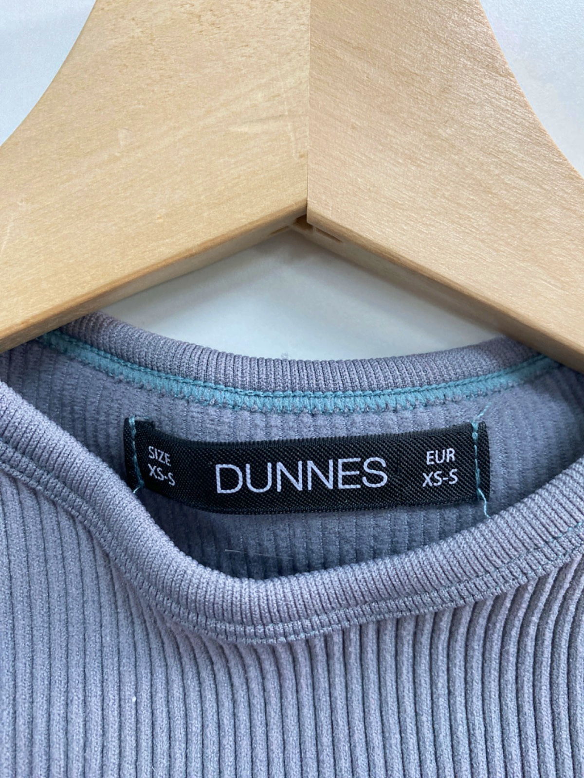Dunnes Blue/Green Ribbed Tank Top XS/S