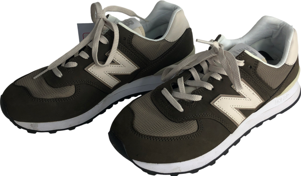 New Balance 574 Shoes Black Olive Mushroom UK 7 EU 41 👞