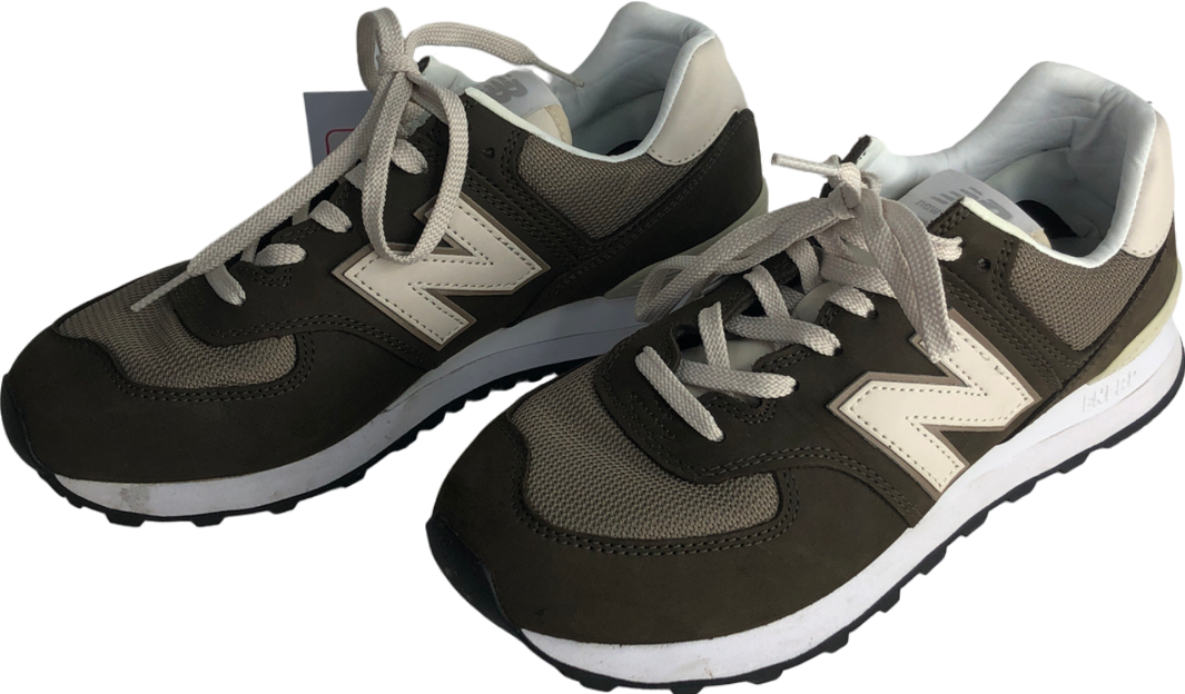 New Balance 574 Shoes Black Olive Mushroom UK 7 EU 41 👞