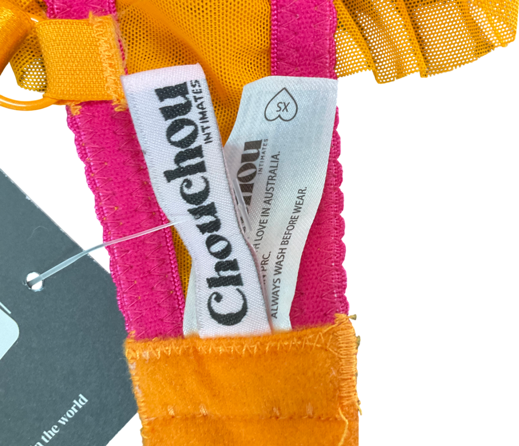 COU COU Intimates Orange Eva Bralette UK XS