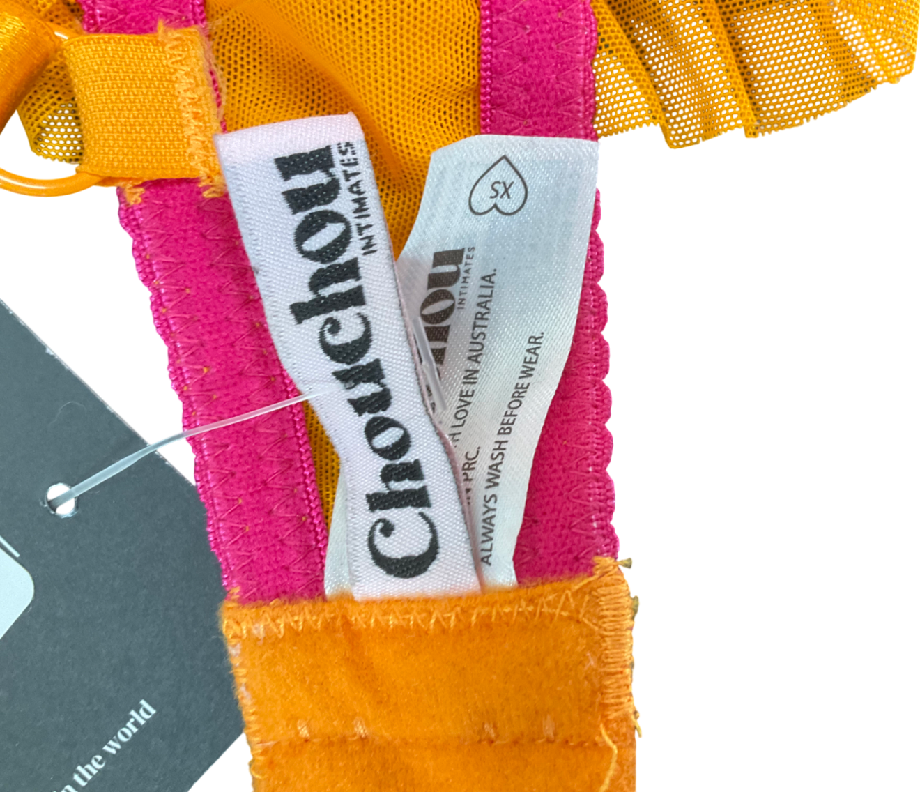 COU COU Intimates Orange Eva Bralette UK XS