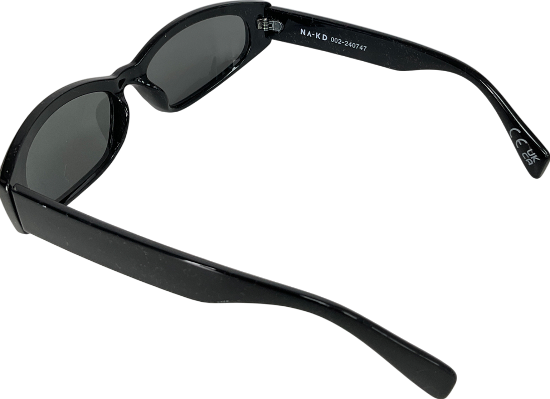 NA-KD Black Slim Sunglasses One Size