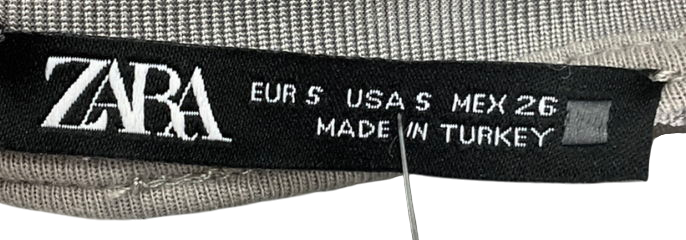 ZARA Textured Grey Shirt And Trouser Set UK S