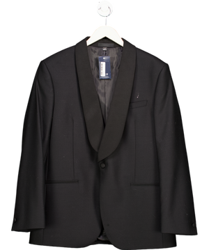 M&S Sartorial X Alfred Brown Black Fine Worsted Wool Dinner Jacket UK 42" CHEST