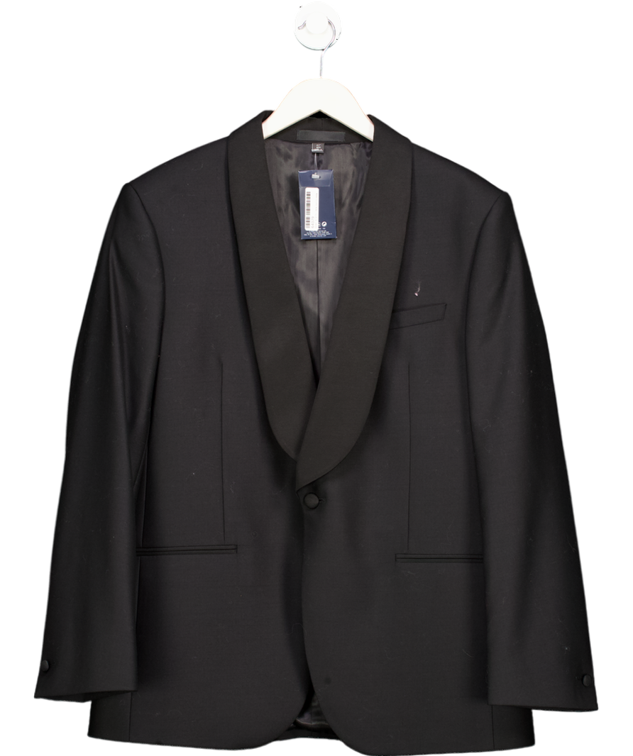 M&S Sartorial X Alfred Brown Black Fine Worsted Wool Dinner Jacket UK 42" CHEST