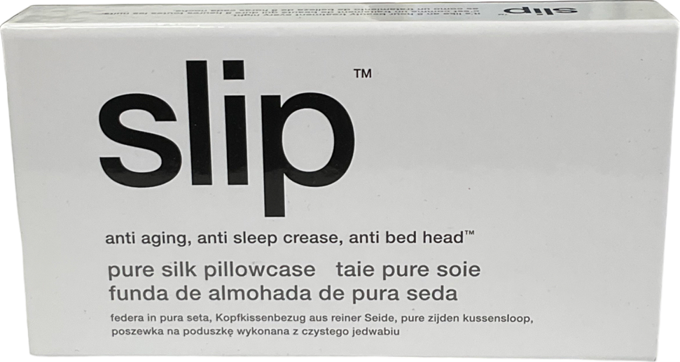 Slip Cream Pure Silk Zippered Pillowcase, White One Size