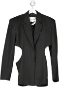 Afterhours Black Oversized Twist Back Blazer Dress One Size