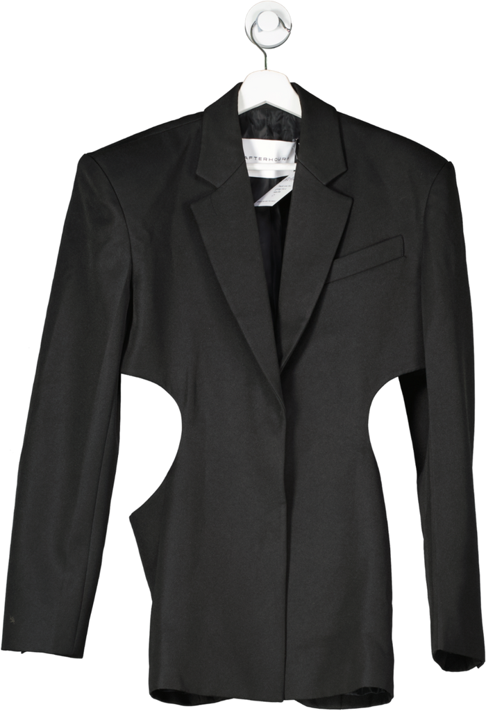 Afterhours Black Oversized Twist Back Blazer Dress One Size