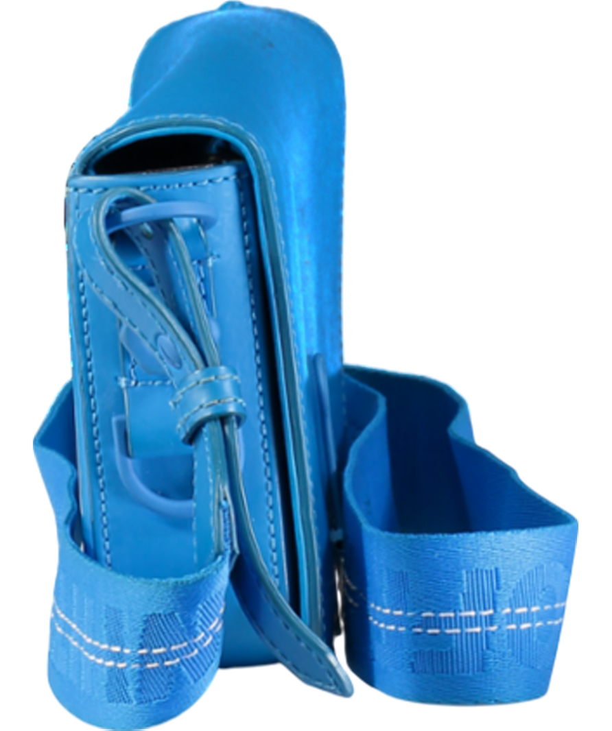 Off-White Blue Binder Clip Bag