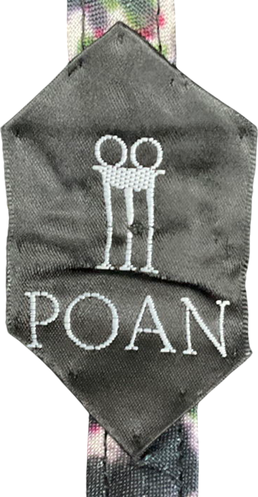 Poan Black Emilia Embroidered Baseball Cap One Size