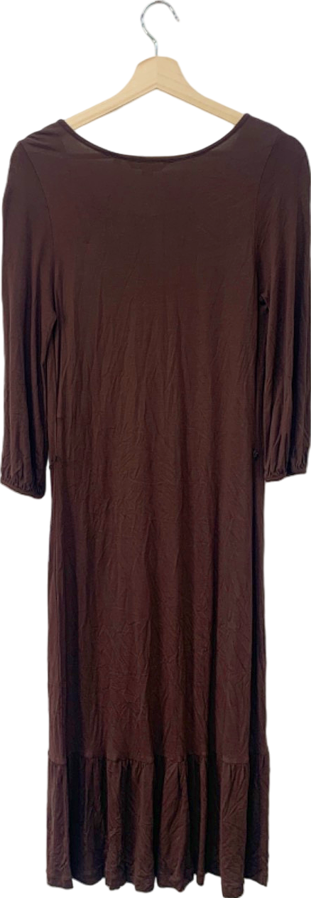 Boden Chocolate Brown Midi Dress UK 10