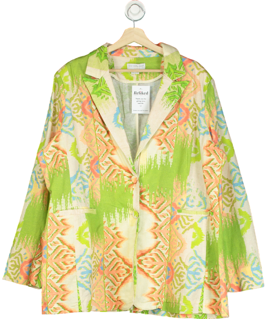 Never Fully Dressed Green Abstract 22 Blazer UK 24