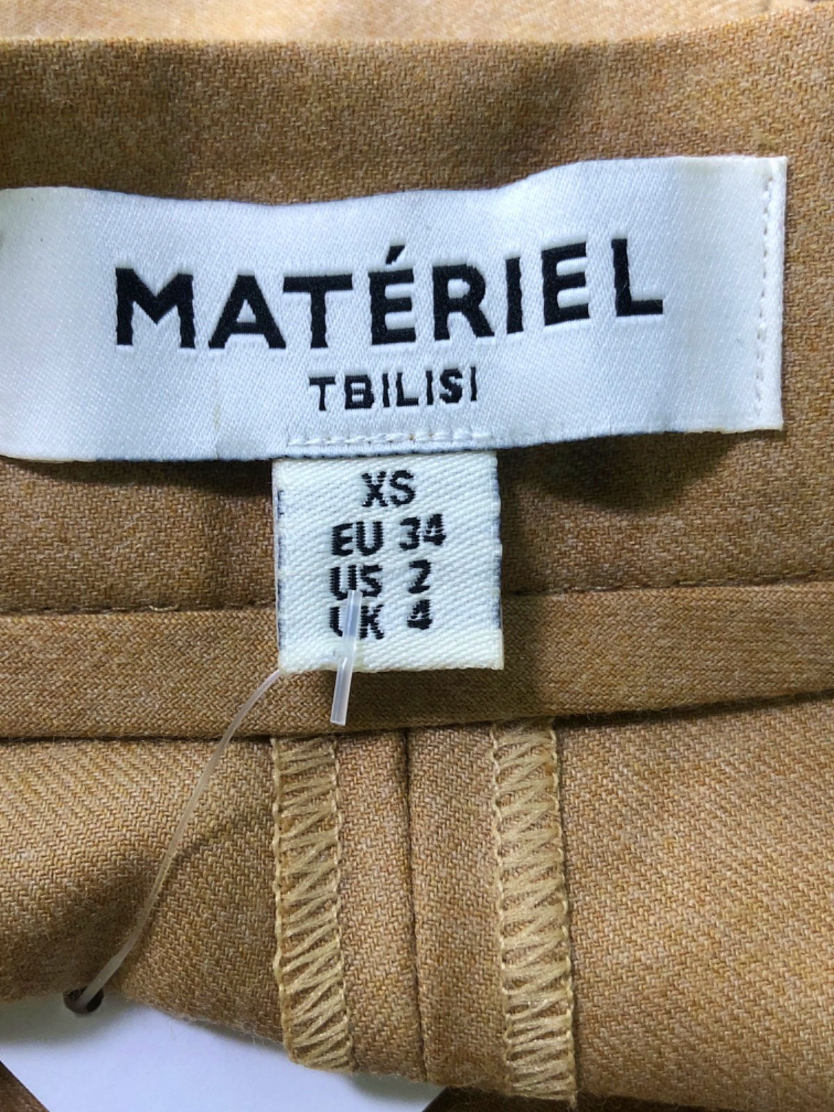 Matériel Beige Wide-Leg Trousers XS