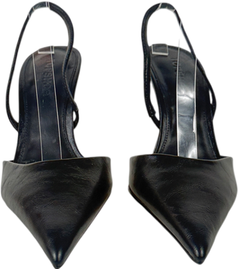 Topshop Black Angel High Heeled Court Shoe UK 8 EU 41