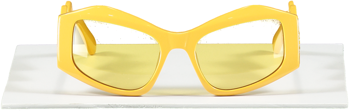 GCDS Gd 0023 - 39e Shiny Yellow | Sunglasses