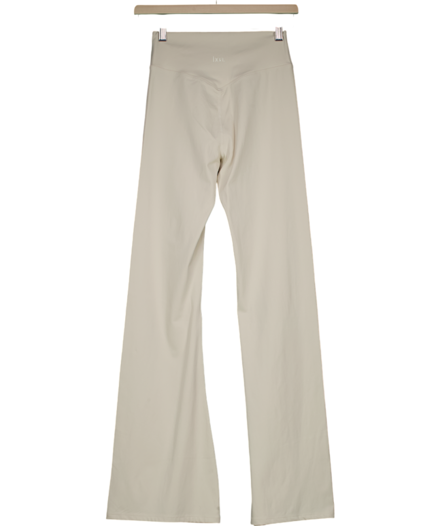 BOA Cream Base Sculpting Flared Leggings UK S