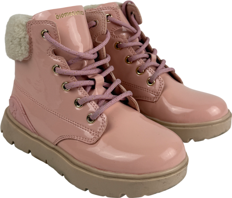 Biomecanics Ingrid 241211c Pink Patent Girls Boots UK 8.5 EU 26 👼
