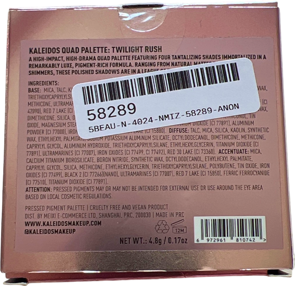 Kaleidos Quad Palette Twilight Rush