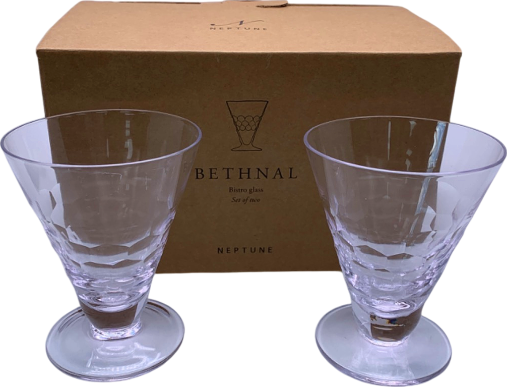 Neptune Clear Bethnal Bistro Glass Set of Two