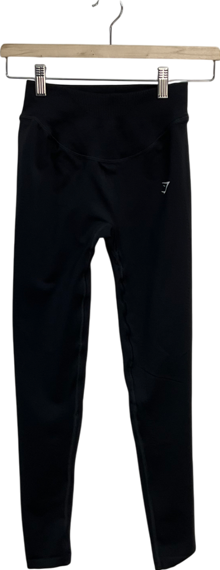 gymshark Black Seamless High Waist Leggings UK S