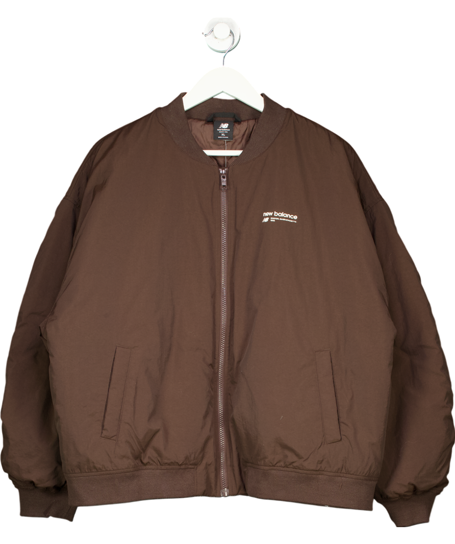 New Balance Brown Heritage Bomber Jacket UK XL
