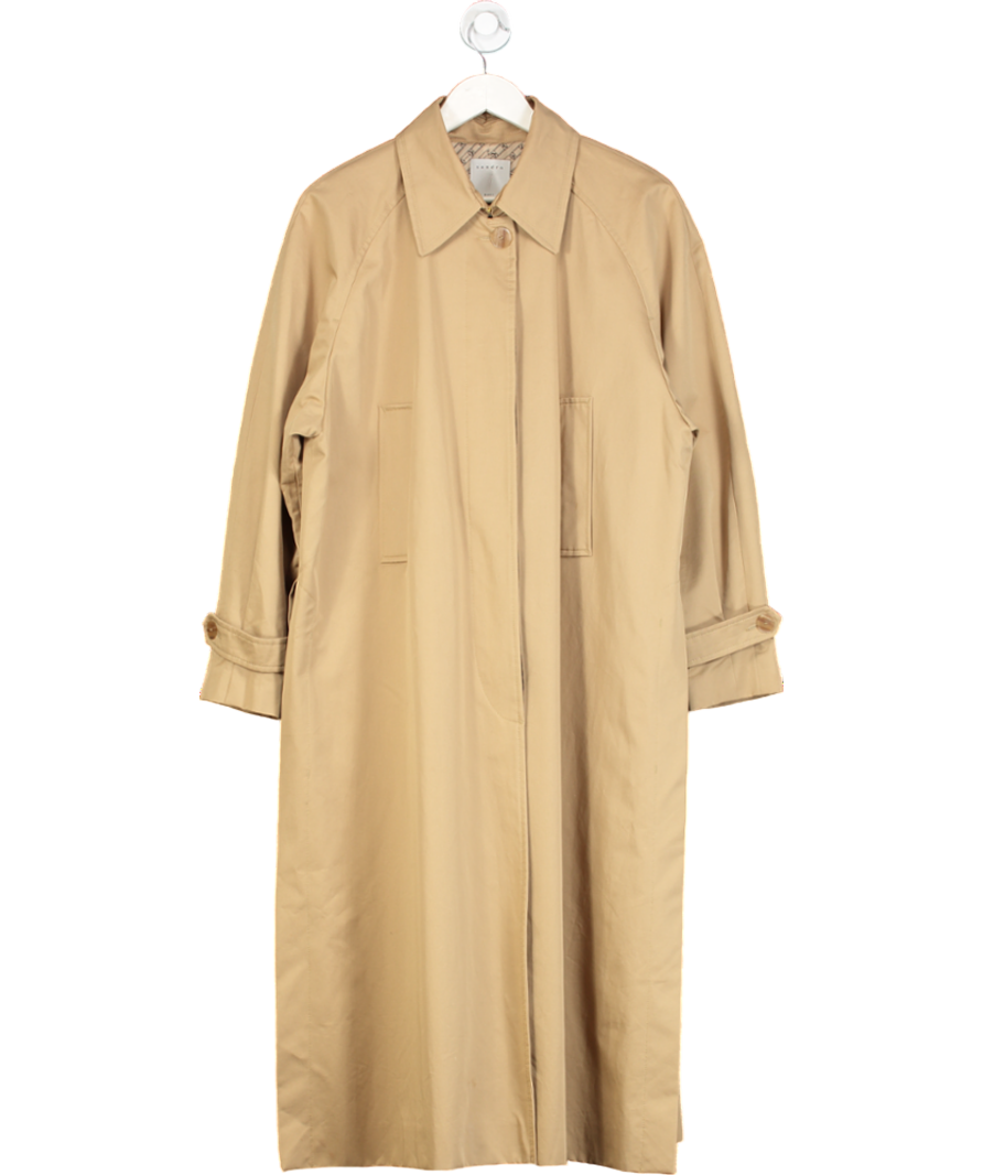 Sandro Beige Cotton Trench Coat UK 12