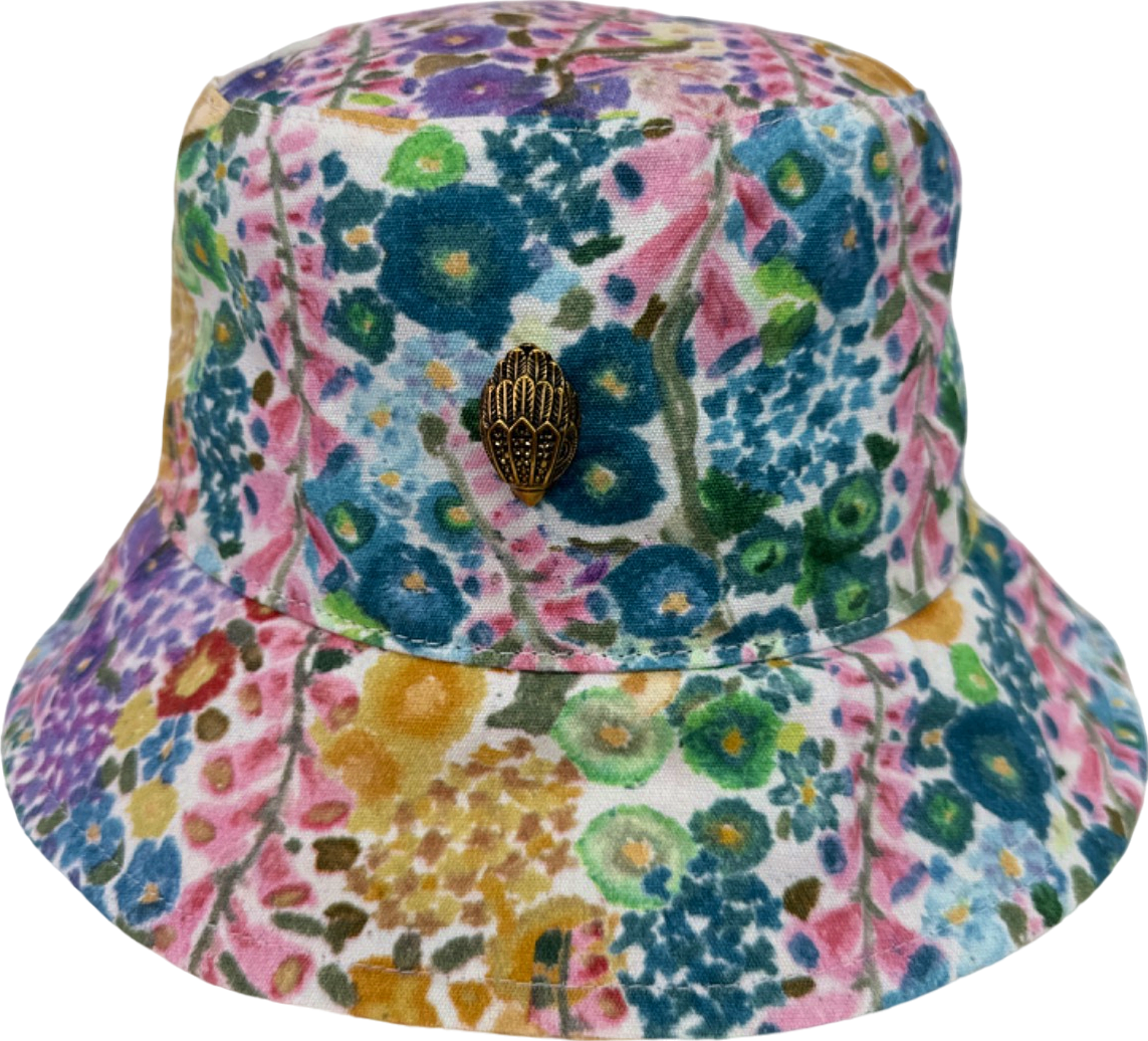 Kurt Geiger Multicolour Floral Couture Bucket Hat UK ONESIZE