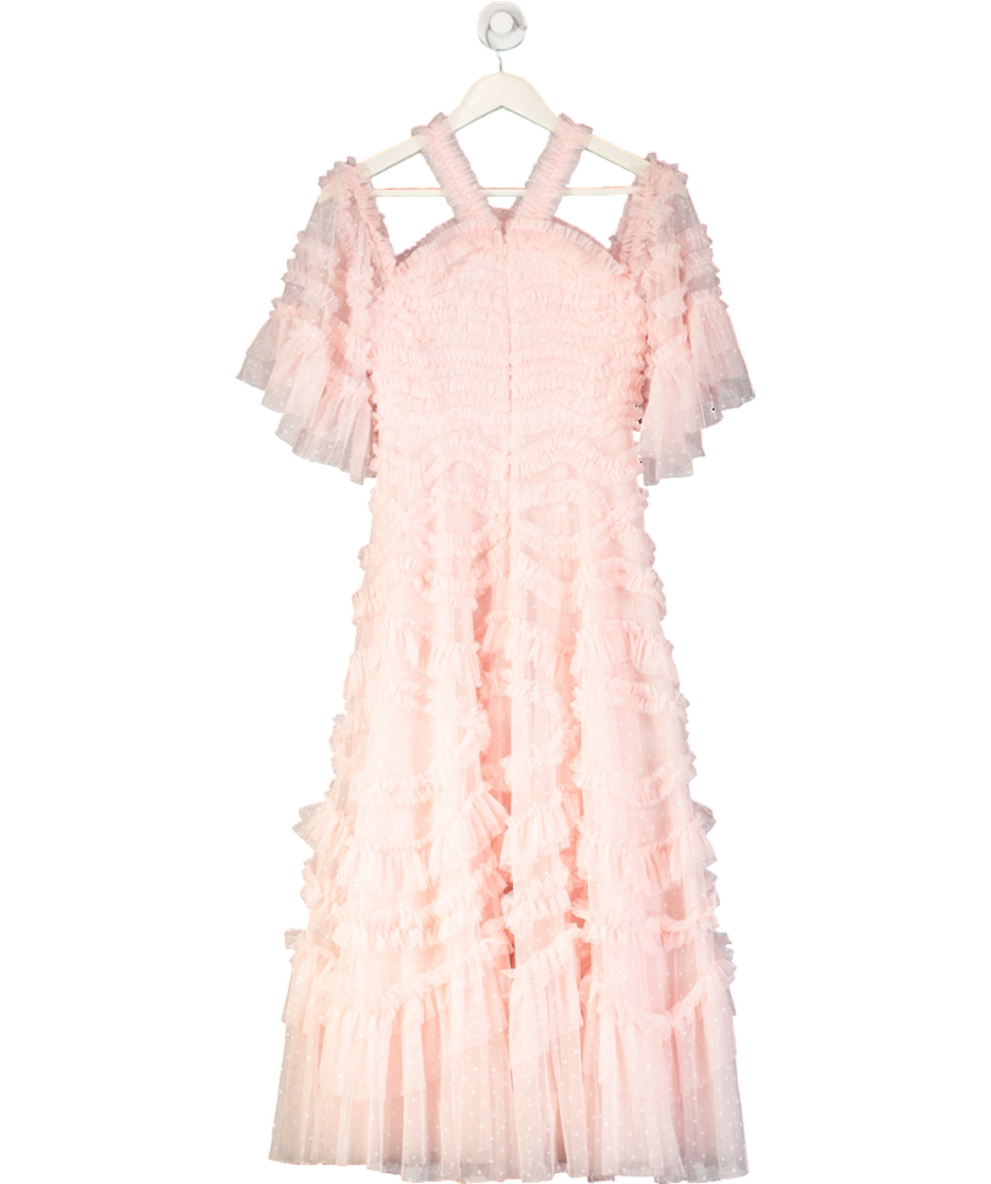 Needle & Thread Pink Bronte Off Shoulder Ballerina Dress UK 8