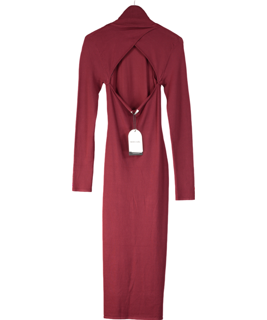 Mistress Rocks Red Cherry Cutout Midi Dress UK M