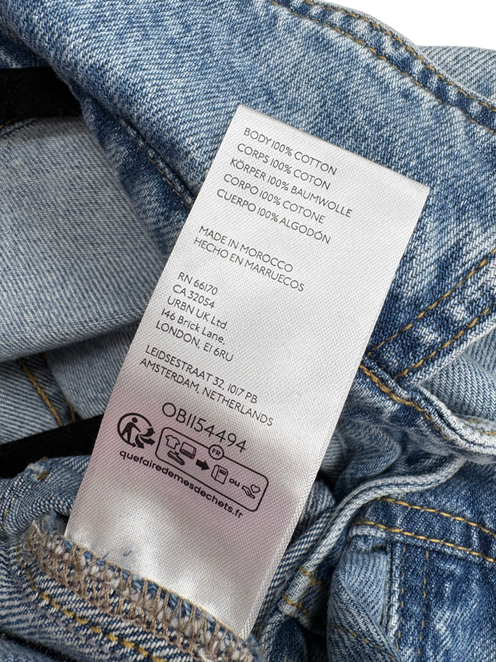 We The Free Blue Denim Jumpsuit UK S