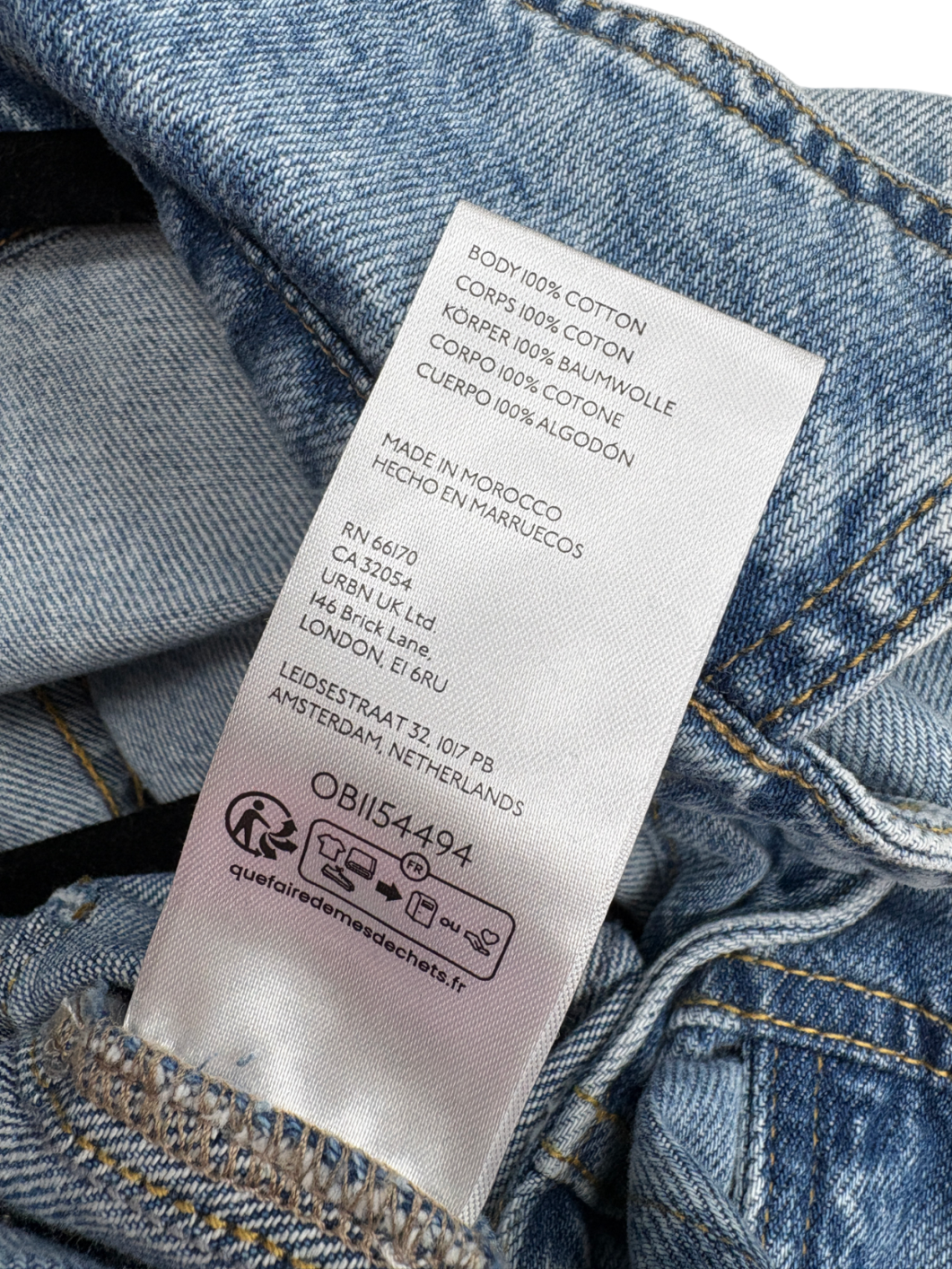 We The Free Blue Denim Jumpsuit UK S