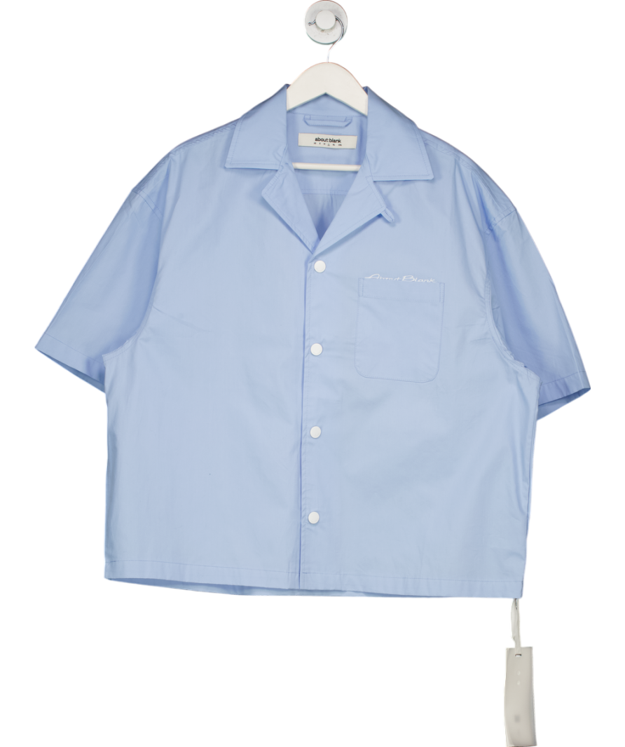 About:Blank Blue Lago Short Sleeve Shirt UK L
