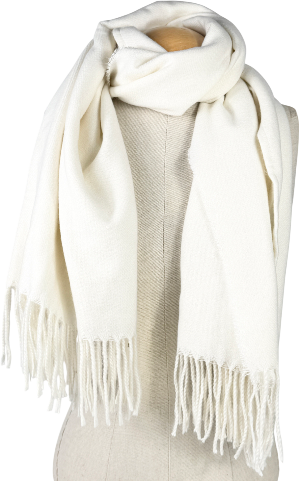 H&M Cream Woven Scarf One Size