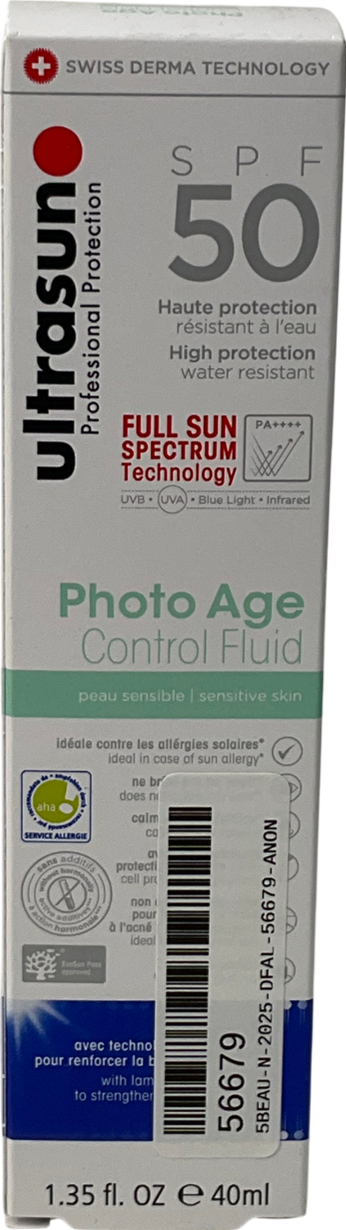 Ultrasun Photo Age Control Fluid Spf50 40ml