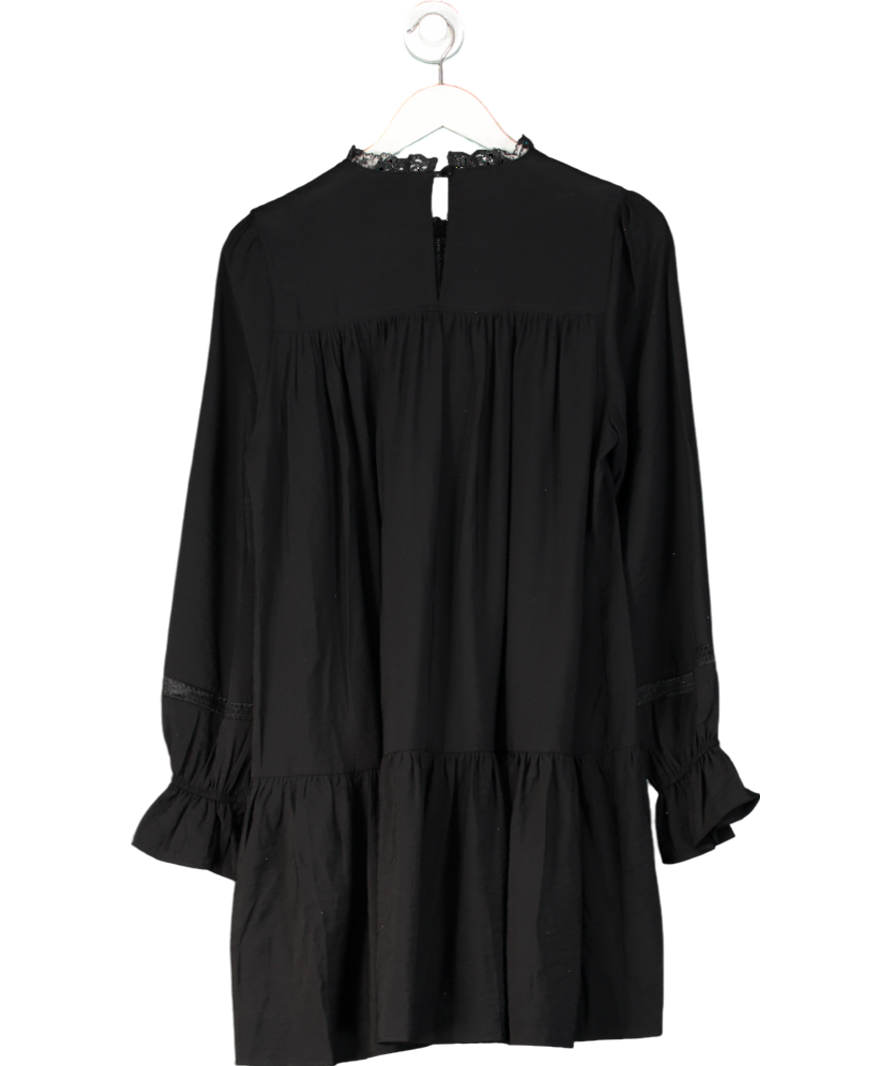 New Look Black Lace Insert Dress UK 14