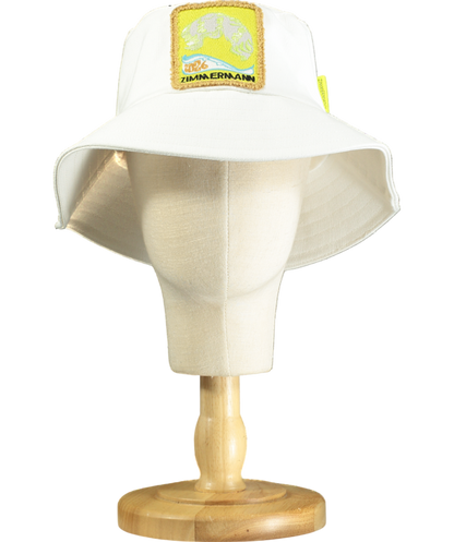 Zimmermann White Bucket Hat With Logo One Size