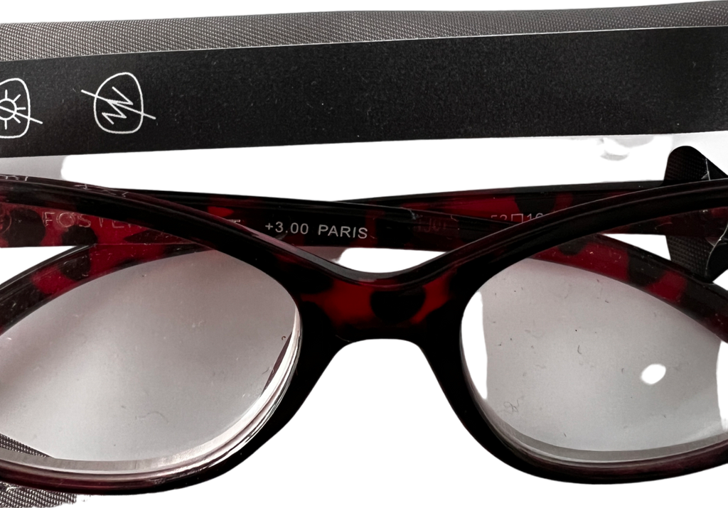 foster grant Paris Lenses Reading Glasses +3 Red
