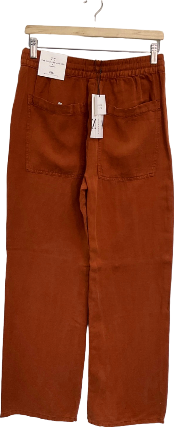 Zara Terracotta The Relaxed Jogger UK M