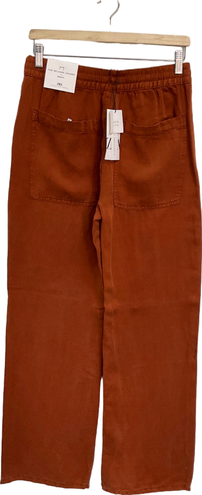 Zara Terracotta The Relaxed Jogger UK M