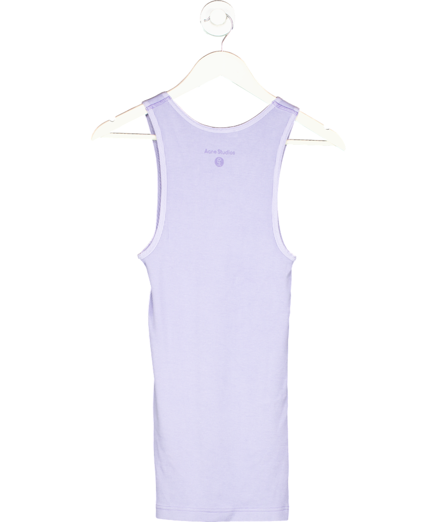 Acne Studios Lilac Ribbed Longline Tank UK XS