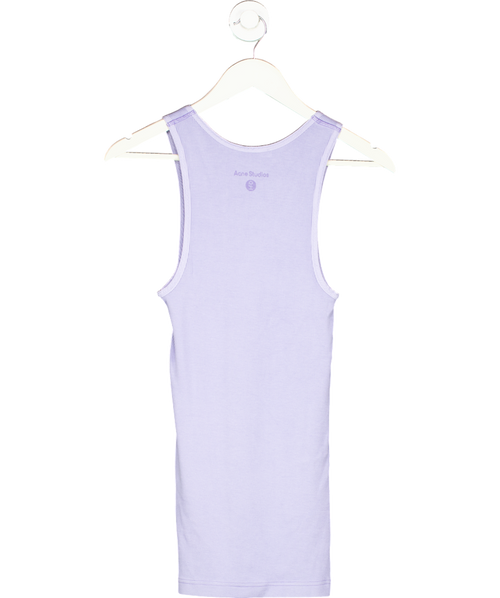 Acne Studios Lilac Ribbed Longline Tank UK XS