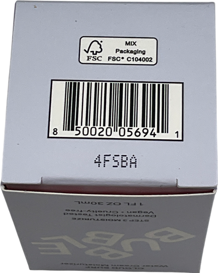 bubble Cloud Surf Water Cream Moisturizer 30ml